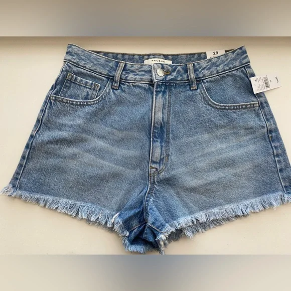 NWT Pacsun High Rise Festival Denim Shorts Size 29 - Picture 1 of 4